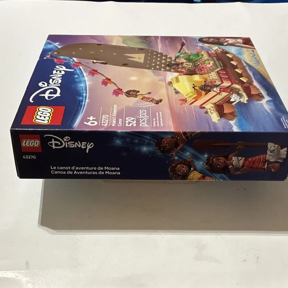 LEGO Disney Moana 2 Moana’s Adventure Canoe 43270 New Sealed 529 Pieces
